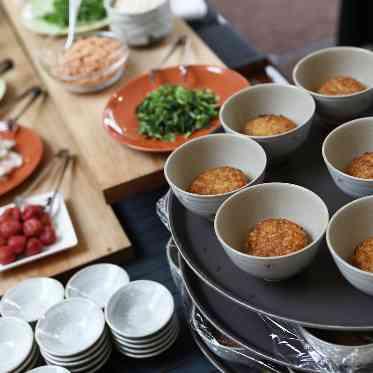 お茶漬けブッフェは幅広い年齢層のゲストに好評