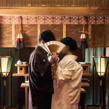 マリアージュ グランデ 館内での和フォトも可能