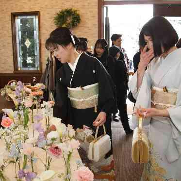 二条城チャペル　セント・アベニール 【エスコートフラワー】完成が気になるテーブルコーディネート