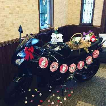 二条城チャペル セント・アベニール 【受付スペース】貸切なのでバイクの飾りつけもOKです!