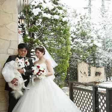 二条城チャペル セント・アベニール 雪のシーズンならではのお写真は格別に美しく