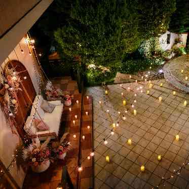 二条城チャペル セント・アベニール キャンドルを並べた前撮りもおすすめ♪時間は遠慮なく相談を!