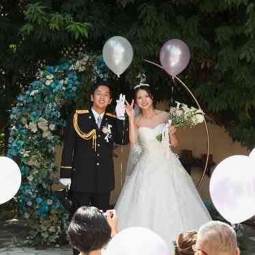 二条城チャペル セント・アベニール どの瞬間をきり取ってもおふたりの笑顔が輝いております