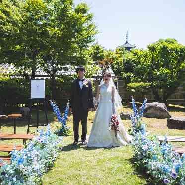 AKAGANE RESORT KYOTO HIGASHIYAMA(アカガネリゾート京都東山) ドレスも映える京都らしいガーデン。