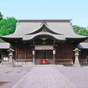 千草ホテル提携神社の豊山八幡神社