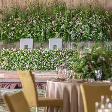 ヒルトン福岡シーホーク 高砂とゲストとの距離が近くアットホームなパーティを楽しめます