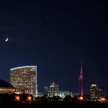 ヒルトン福岡シーホーク 福岡タワーのイルミネーションも綺麗です