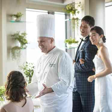 ヒルトン福岡シーホーク シェフとの打ち合わせによるフルオーダーコースも可能です