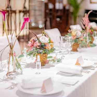 レストランひらまつ 博多 テーブルコーディネートも楽しみのひとつ