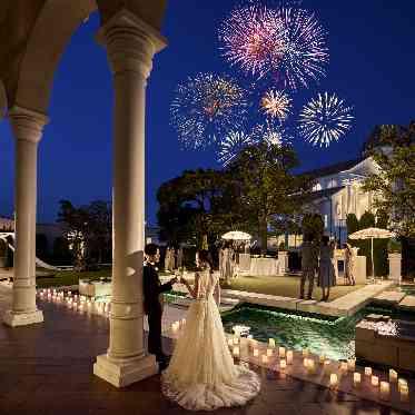 アートグレイス ウエディングコースト 披露宴のフィナーレは打ち上げ花火で