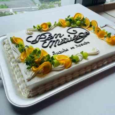 サンス・エ・サヴール パティシエに相談をしながらオリジナルケーキのオーダーも可能