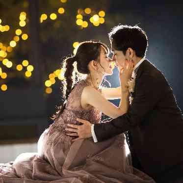 ザ・リーヴス プレミアムテラス ナイトガーデンでの前撮り撮影