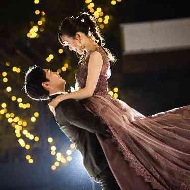 ザ・リーヴス プレミアムテラス ナイトガーデンでの前撮り撮影