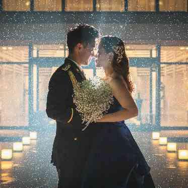 ザ・リーヴス プレミアムテラス ナイトガーデンでの前撮り撮影