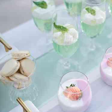 リヴァージュブラン 華やかなデザート&ドリンクで彩りを