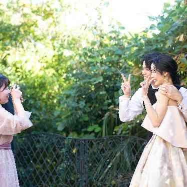 北野異人館 旧クルペ邸 ガーデンでの写真撮影タイム