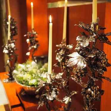 パーク ハイアット 東京 ジャンマリア ブチェラッティの純銀製の燭台