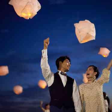 THE VILLAS NAGASAKI ランタン演出も人気