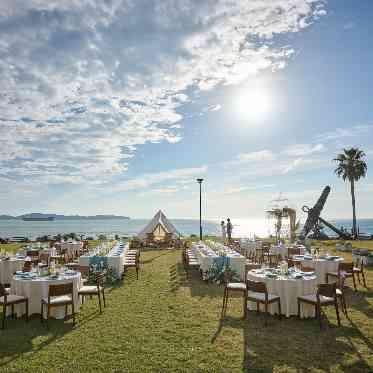 THE VILLAS NAGASAKI アウトドアウエディング披露宴会場