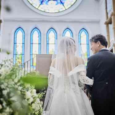 アルカンシエル luxe mariage 大阪 お父様とのご入場