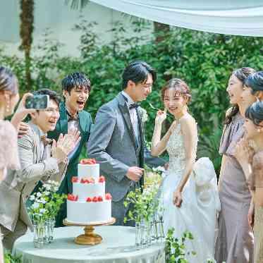 アルカンシエル luxe mariage 大阪 ガーデンでのフォトスナップ