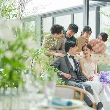 アルカンシエル luxe mariage 大阪 大切なゲストとのショット