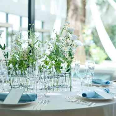 アルカンシエル luxe mariage 大阪 大人シンプルな会場コーディネート