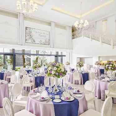 アルカンシエル luxe mariage 大阪 テーブルコーディネート一例