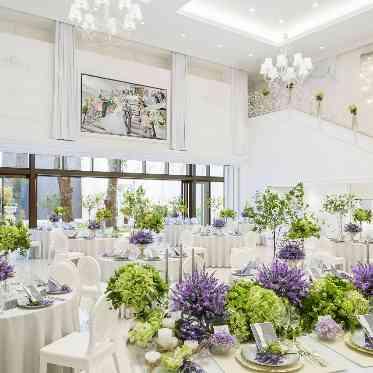 アルカンシエル luxe mariage 大阪 テーブルコーディネート一例