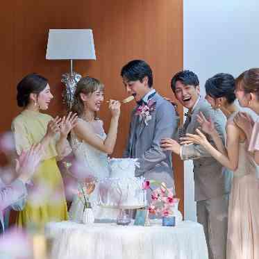 アルカンシエル luxe mariage 大阪 ファーストバイトシーン