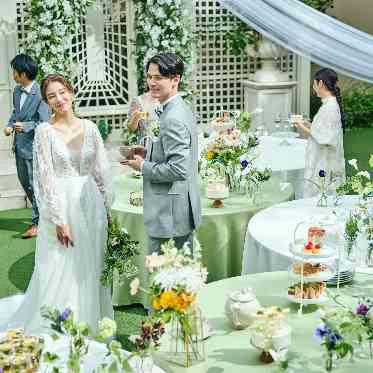 セントグレースヴィラ ゲストとのティータイムをガーデンにて