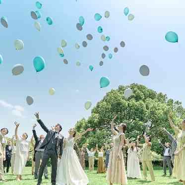 迎賓館 バルーンリリース