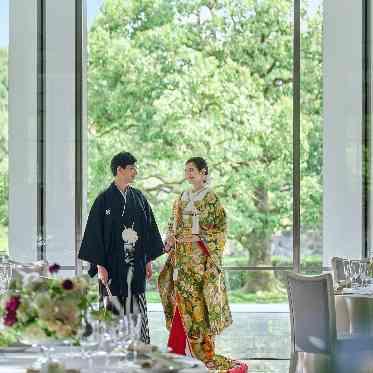 迎賓館 和装のコーディネートも映える会場