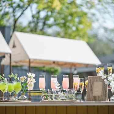 迎賓館 ドリンクコーナーとして使用したり、楽しみ方は自由自在