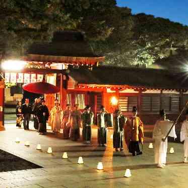 大國魂神社　結婚式場 かがり火