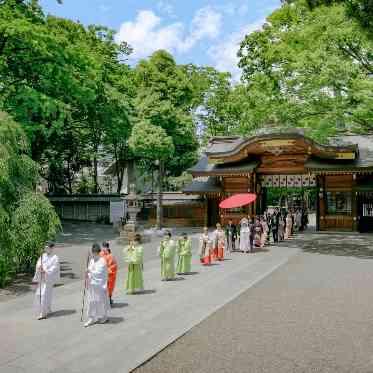 大國魂神社　結婚式場 参進の儀