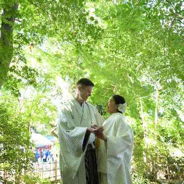 大國魂神社　結婚式場 庭園