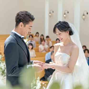 アートグレイス フォレスト迎賓館 大切なゲストに見守られて行う誓いのシーン