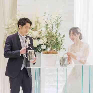 人前式での苗木を使用したセレモニー