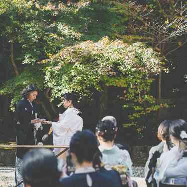 [八勝館 庭園] 同敷地内で行える日本庭園での人前式