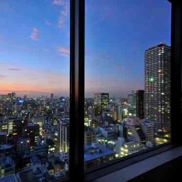 ロイヤルパークホテル（東京・日本橋） 夕焼け