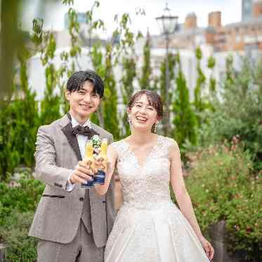 南青山ル・アンジェ教会 静かなテラスで青空・緑に囲まれながらプライベートウエディング