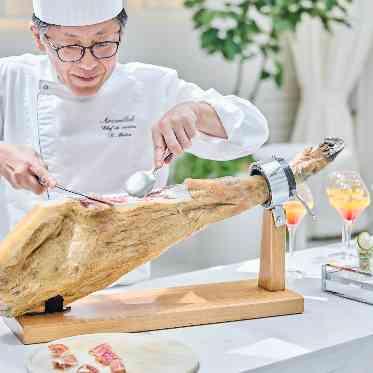 生ハムも付いてくる