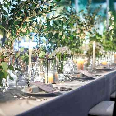 アルモニーソルーナ表参道/テイクアンドギヴ・ニーズウェディング ナイトパーティではキャンドルを入れて