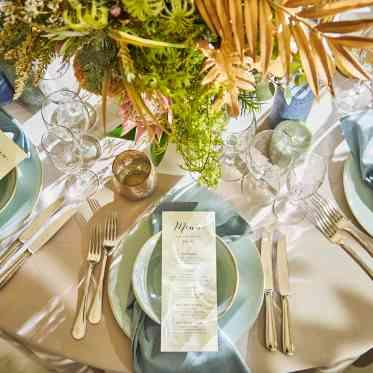 アルモニーソルーナ表参道/テイクアンドギヴ・ニーズウェディング ショープレート、トーション、メニュー表までもお好みにアレンジ