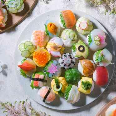 アルモニーソルーナ表参道/テイクアンドギヴ・ニーズウェディング 見た目も鮮やか!寿司ビュッフェ