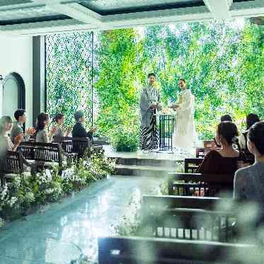 InStyle wedding KYOTO/テイクアンドギヴ・ニーズウェディング 自然光差し込む緑溢れる空間で和装挙式を!