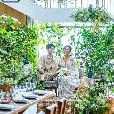 InStyle wedding KYOTO/テイクアンドギヴ・ニーズウェディング 自然光差し込む!緑×上質会場