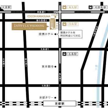 InStyle wedding KYOTO/テイクアンドギヴ・ニーズウェディング 四条駅から徒歩10秒の圧倒的な好立地