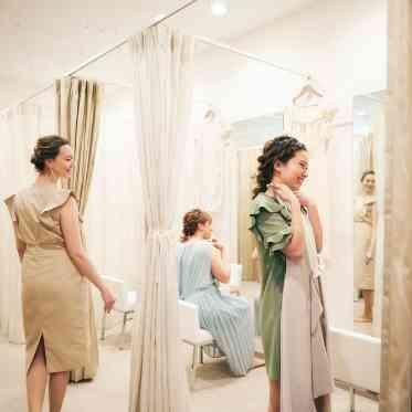 LUMIVEIL TOKYO(ルミヴェール東京) 【ゲスト更衣室】遠方ゲストに喜ばれる更衣室は、個別ブースにも区切れるのが◎